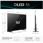 Hisense E6 50” – Hi-QLED - 4K - Smart Fire TV