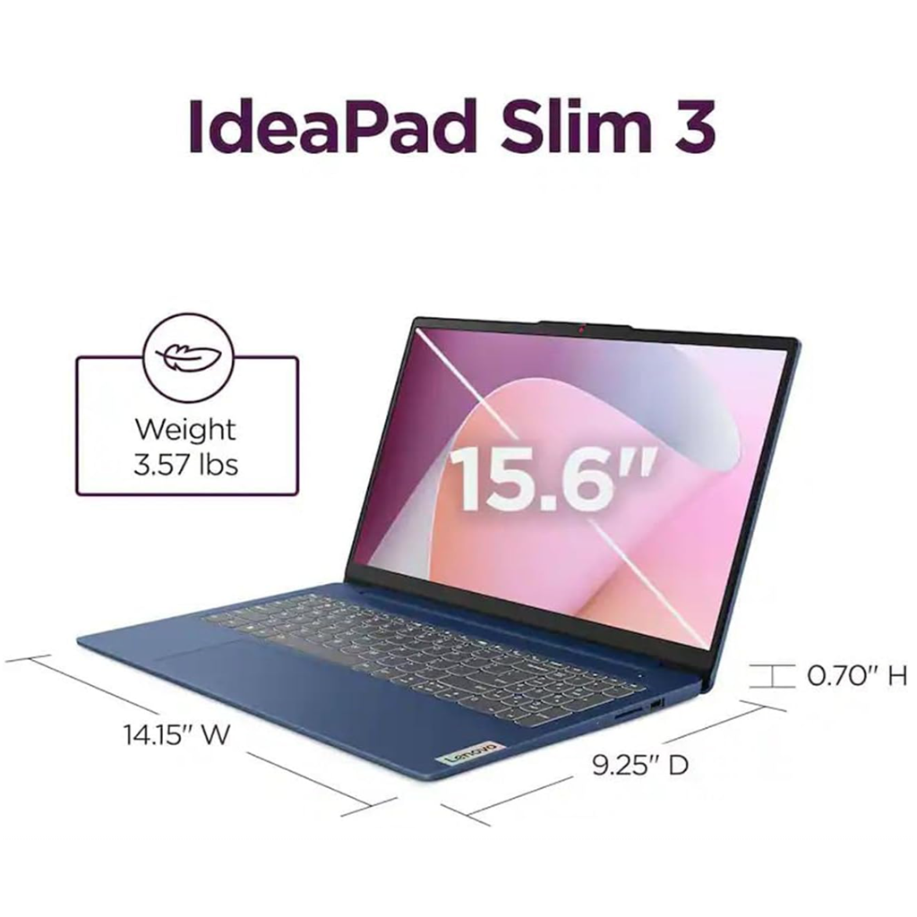 Lenovo IdeaPad Slim 3 15.6” – Ryzen 5 - 8GB - 256GB SSD