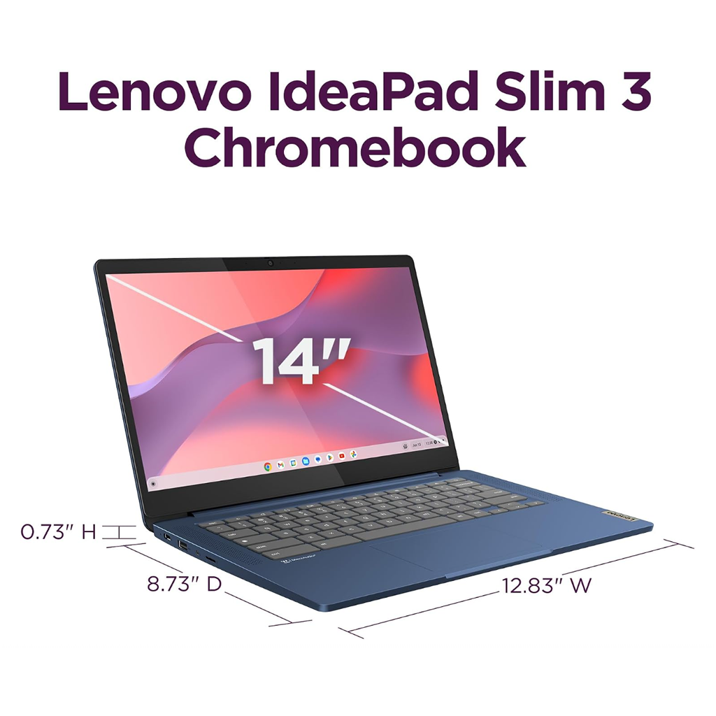 Lenovo IdeaPad Slim 3 Chromebook 14” – 4GB RAM - 64GB – Blue